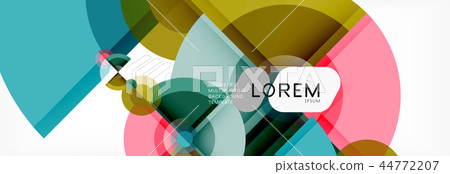 Vector fantastic circle modern geometric background template Vector fantastic circle modern geometric background template 44772207