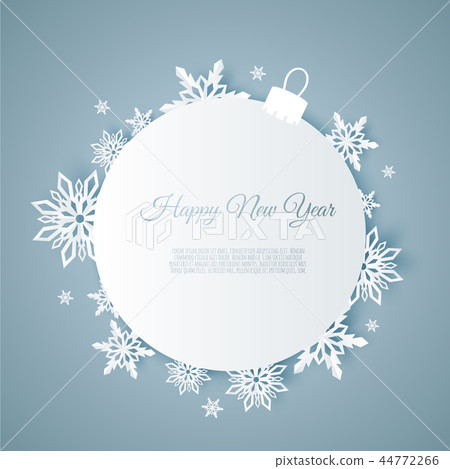 Abstract winter design with snowflakes and space for text. Abstract winter design with snowflakes and space for text. 44772266