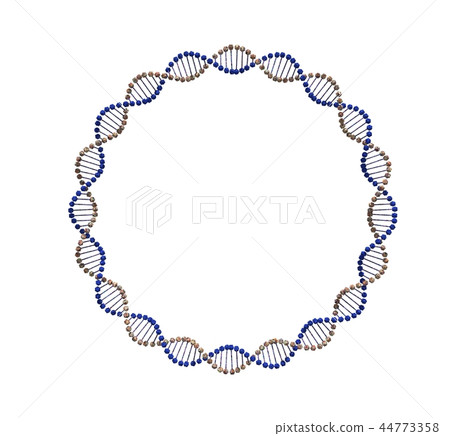 Abstract DNA spiral. Isolated on white background. Abstract DNA spiral. Isolated on white background. 44773358