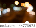 Blurry of bokeh background. Dark space on black. 44773978