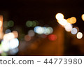 Blurry of bokeh background. Dark space on black. 44773980