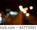 Blurry of bokeh background. Dark space on black. 44773981