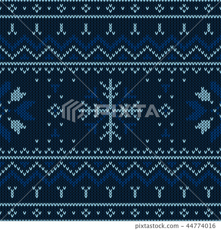 Christmas knitted pattern. 44774016