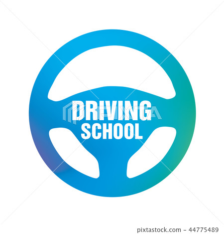 logo of driving school, car and mechanic 44775489