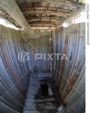 Toilet in the village with a hole in the floor Toilet in the village with a hole in the floor 44776307