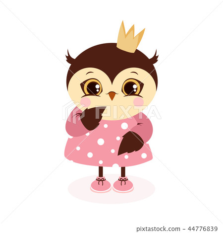 owl with crown 44776839