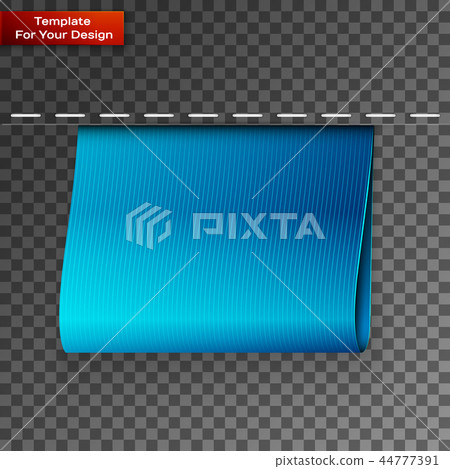 Blue bookmarks isolated on transparent background - Stock Illustration ...