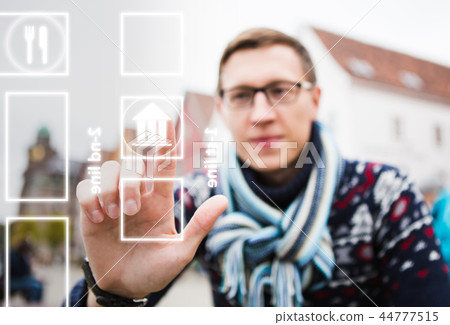 App for travelers on a phone App for travelers on a phone 44777515