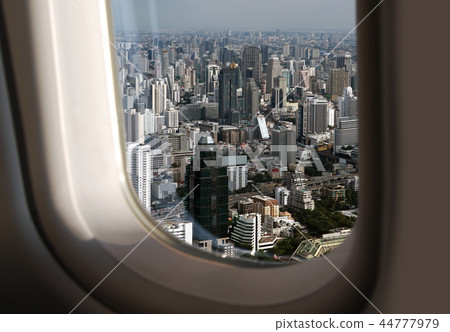 view of Bangkok from plane view of Bangkok from plane 44777979
