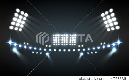 Stadium Lights Composition 44778286