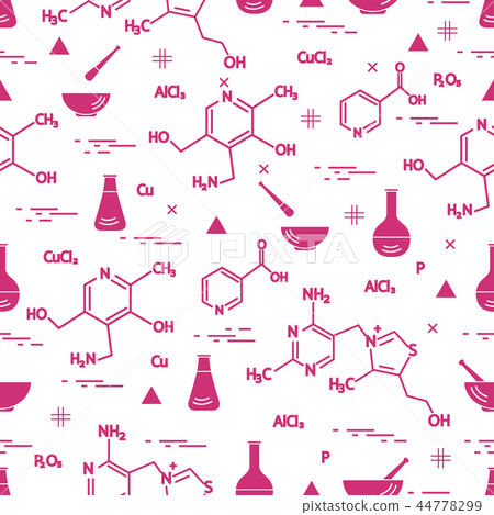 Seamless pattern with variety scientific, 44778299