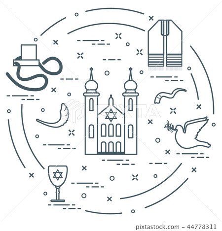 Jewish symbols 44778311