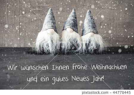 Gnomes, Gutes Neues Jahr Means Happy New Year Gnomes, Gutes Neues Jahr Means Happy New Year 44778445