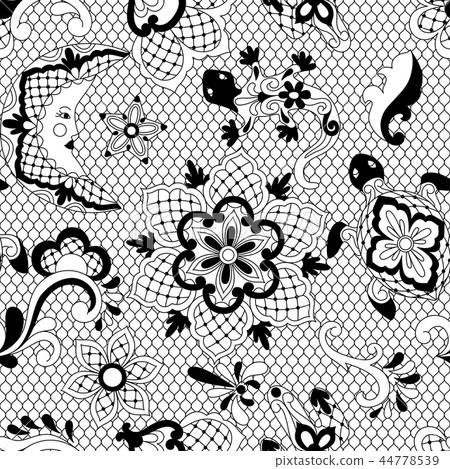 Mexican lace seamless pattern. 44778539