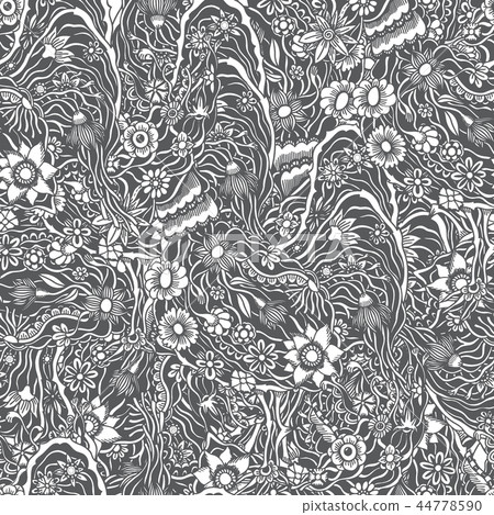 Seamless floral background 44778590