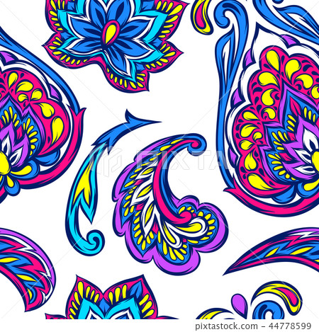 Indian ethnic seamless pattern. 44778599