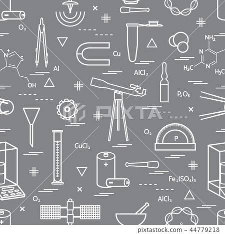 Seamless pattern with variety scientific, 44779218