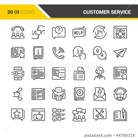 Customer Service Icons 44780319