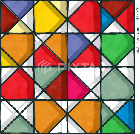 Watercolor stained glass Watercolor stained glass 44780703
