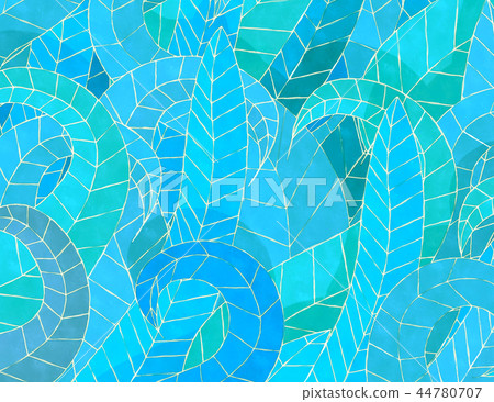 Watercolor sea weeds Watercolor sea weeds 44780707
