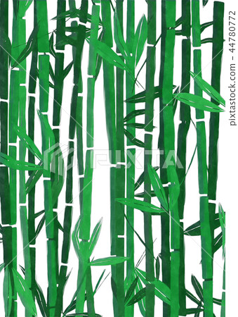 Watercolor bamboo 44780772