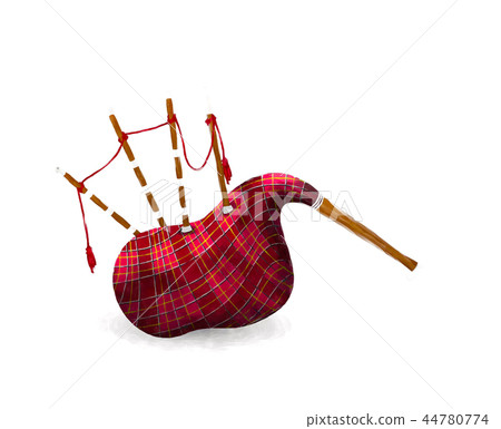 Watercolor bagpipe Watercolor bagpipe 44780774