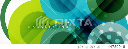 Abstract colorful geometric composition - multicolored circle background 44780946
