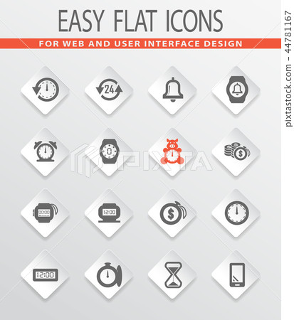 Time icons set 44781167