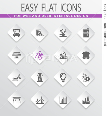 Industry icons set 44781225