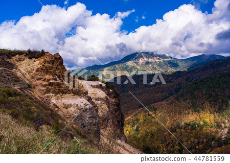 Autumn Manza Shiga Kogen seen from Kamishin Skyline (Gunma Prefecture) 44781559