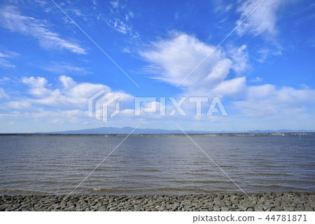 柳川市景觀有明海 44781871