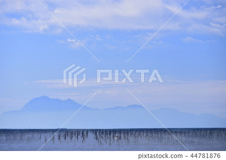 Yanagawa city landscape Ariake Sea 44781876