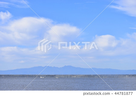 Yanagawa city landscape Ariake Sea 44781877