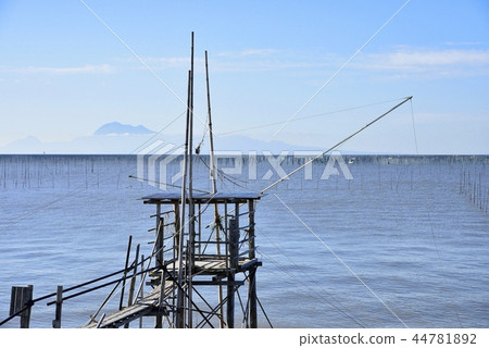 柳川市景觀有明海 44781892