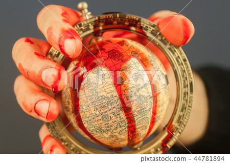 the hand of man on the world the hand of man on the world 44781894