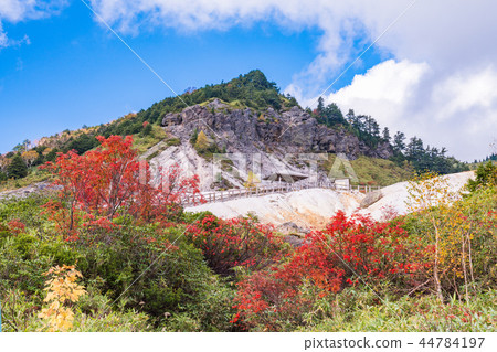 (Gunma Prefecture) Manza Onsen in Manza Ski Area in Autumn (Gunma Prefecture) Manza Onsen in Manza Ski Area in Autumn 44784197