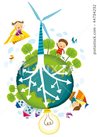Green growth, energy, illustration Green growth, energy, illustration 44784292