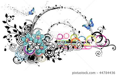 Calligraphy, letter, illustration 44784436