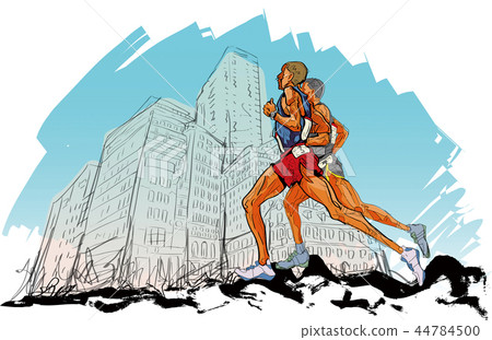 Sports, player, illustration 44784500