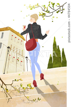 Cafe, life, illustration Cafe, life, illustration 44784504