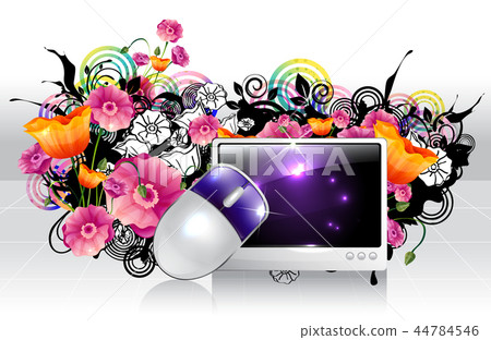 Calligraphy, letter, illustration 44784546