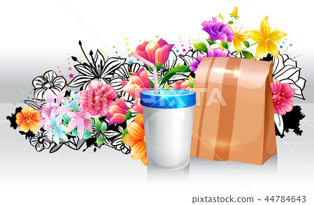 Calligraphy, letter, illustration 44784643