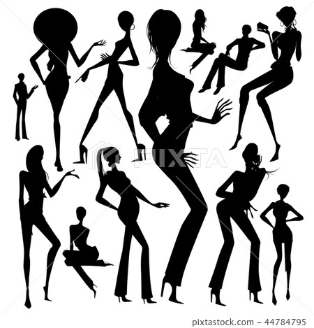 Silhouette, illustration Silhouette, illustration 44784795
