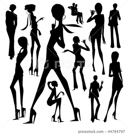 Silhouette, illustration Silhouette, illustration 44784797
