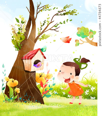 Children, concentric, illustration Children, concentric, illustration 44784873