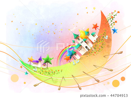 Town, scenery, illustration Town, scenery, illustration 44784913