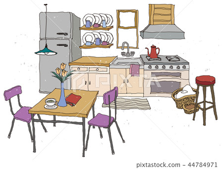 Interior, illustration Interior, illustration 44784971