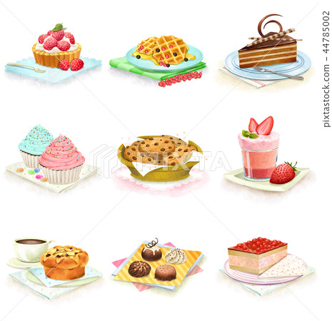 食物,象,例證 食物,象,例證 44785002