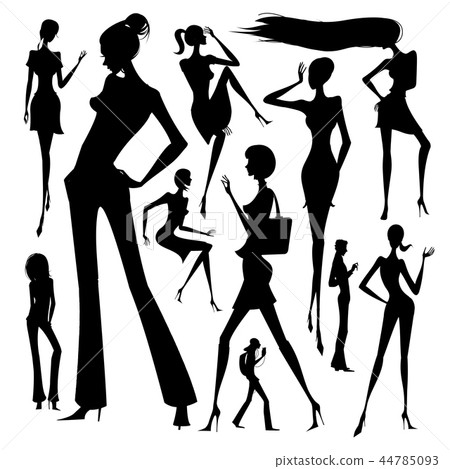 Silhouette, illustration 44785093