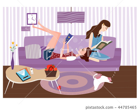 Youth, college student, illustration 44785465